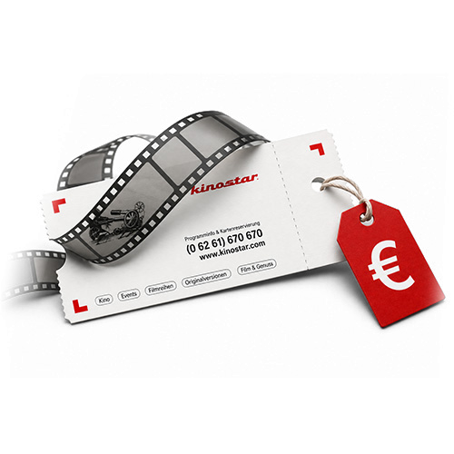 Filmrolle und Kinostar-Schriftzug als Symbol für den Kinotag